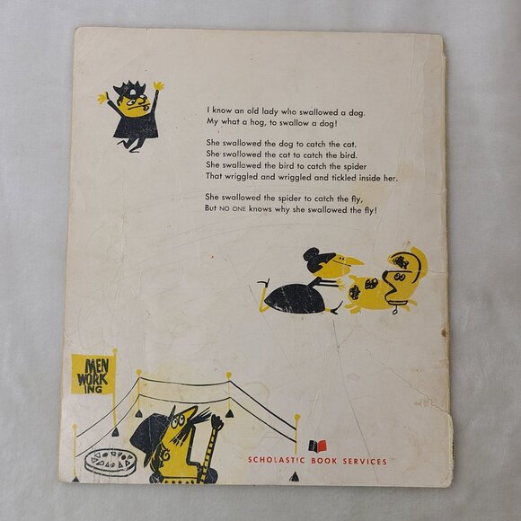 I Know An Old Lady Rose Bonne Alan Mills 1961 Abner Grabof Book + Sheet Music - Picture 5 of 9